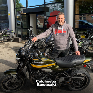 Andrew collecting Z900RS Performance